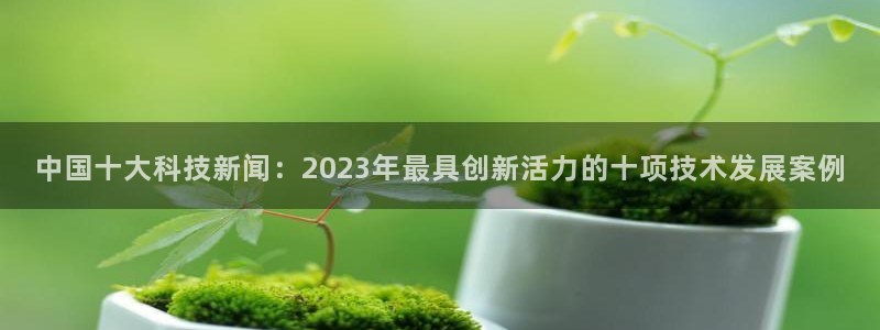 中国十大科技新闻：2023年最具创新活力的十项技术发展案例