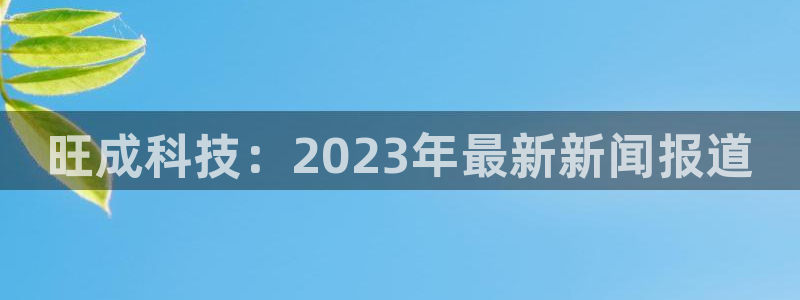 旺成科技：2023年最新新闻报道